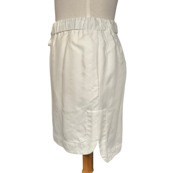 Banana Republic White Drawstring Skirt with Pockets – Size Small Causal Chic - Picture 4 of 9